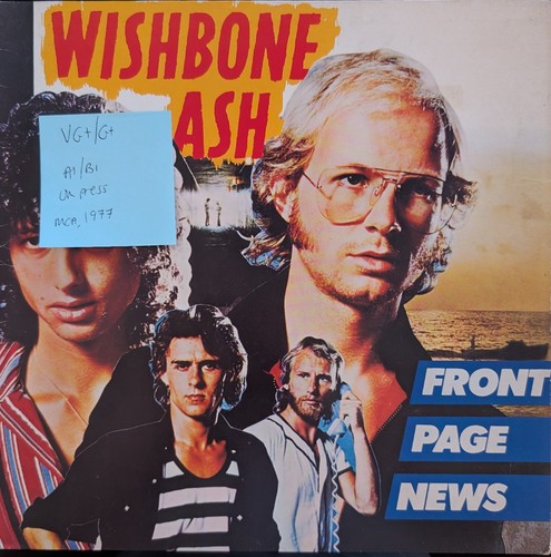 Wishbone ash front page news - front,