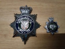 Police Helmet Plate & Flat Cap