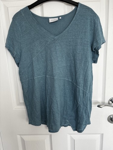 Foil blue linen asymmetrical - , t