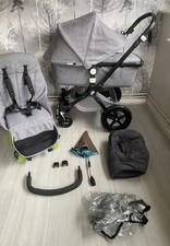 Bugaboo ❤️ Travel System 3 In 1  Stroller Grey Melange
