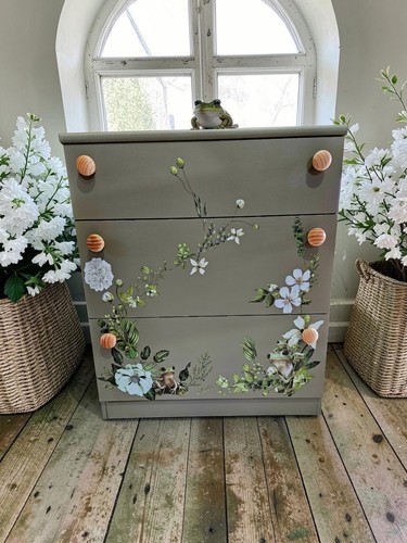 Unique floral frog - chest, of
