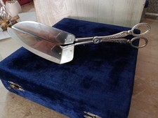 Antique Cake Server And Tongs
