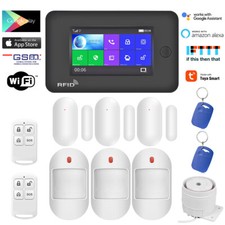 Z08 Tuya WiFi APP GSM Wireless Home Security Alarm System+Alexa+Google Assistant