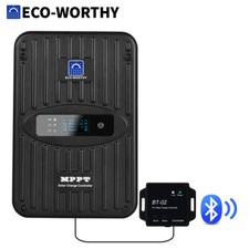 40A 12V 24V MPPT Bluetooth Solar Panels Charger Controller Li-Battery