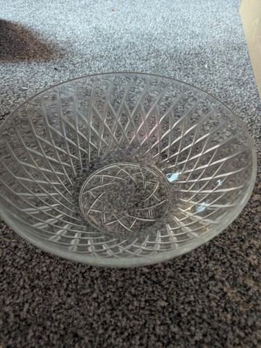 Vintage glass trifle dish - glass,