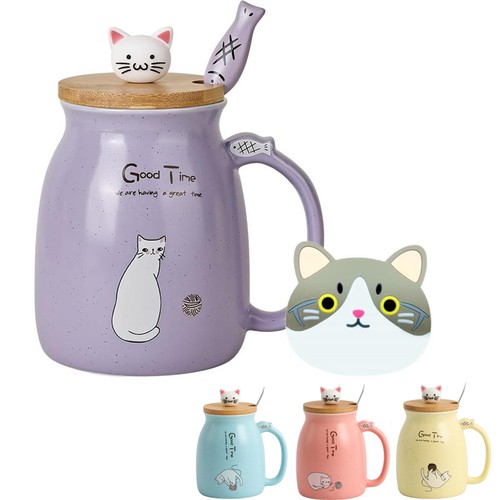 Cute cat mug kawaii ceramic - cute,