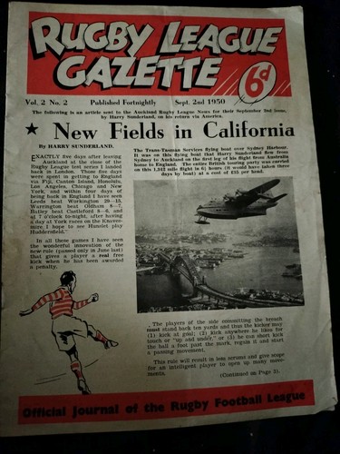 Rugby league gazette official - league,