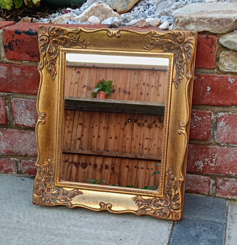 Ornate gold rectangular framed - ornate,