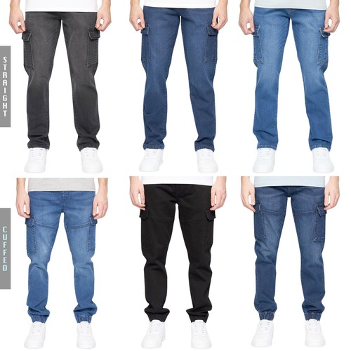 Crosshatch mens cargo jeans - crosshatch,