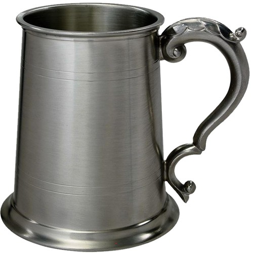Pint tankard antique pewter - 1,