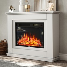 Electrical Fireplaces Inset 30/34 Inch Electric Fire with Surround Living Room