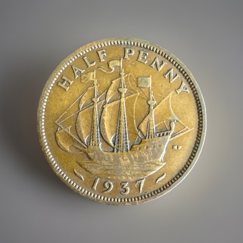 Great britain 1937 penny - 1937, ½