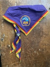 Official 1991 Korea 17th World Scout Jamboree Necker & UK Contingent Woggle.