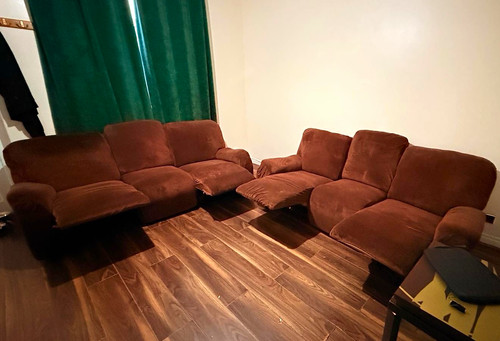 Seater brown fabric - seater,