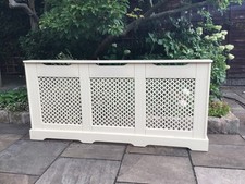 Radiator Cover Wall Cabinet Mfd Cross Grill Shelf Furniture Excellent Condition 