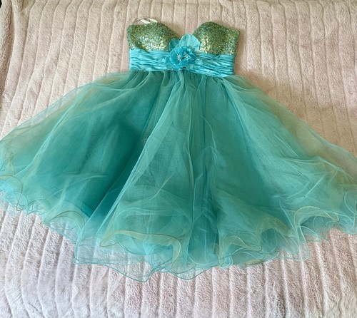 Vtg sherri hill teal - vtg,