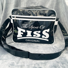 Robin Ruth 'Spirit of Fiss' Messenger Bag Black PVC Retro Ski Fiss Tyrol Austria
