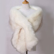 Women Fluffy Faux Fur Wedding