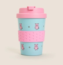 🔥NEW🔥M&S Percy Pig Travel Mug Cup Pink Collections Christmas Gift 🎁 