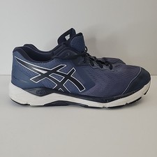 ASICS GEL-FOUNDATION 13 Blue/Black/White Shoes Sneakers Mens US 11 (4E) X-Wide
