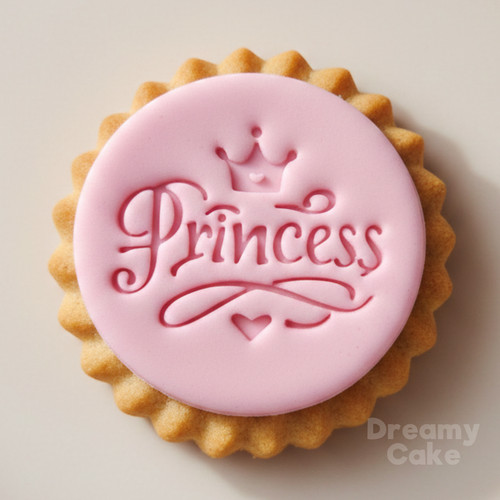 Princess cookie stamp - cookie,