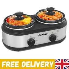 Compact Dual Pot Slow Cooker