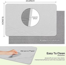 Stone Bath Mat Quick Dry