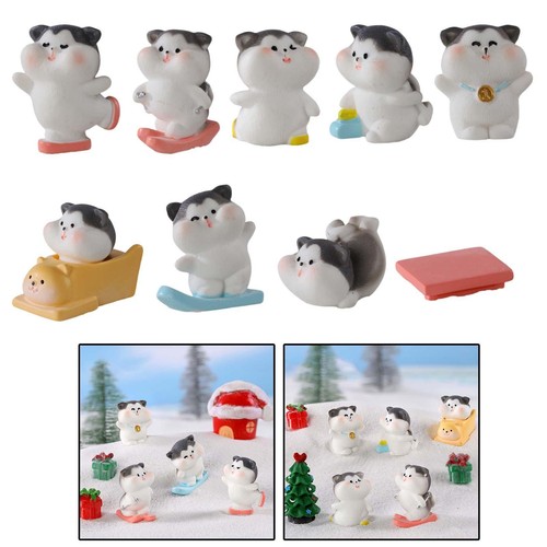 Cat figurine sporting - 9x,