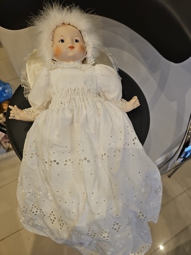 Porcelain doll christening - porcelain, doll,