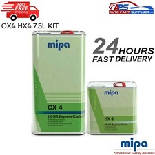 MIPA CX 4 EXPRESS KLARLACK CLEARCOAT LACQUER WITH HX 4 HARDENER CX4 -7.5LTR KIT