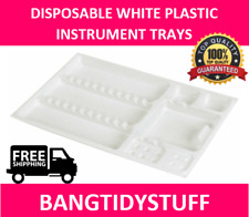 DISPOSABLE INSTRUMENT SETUP TRAYS DENTAL/BEAUTY/SALON/TATTOO PLASTIC PREFORMED