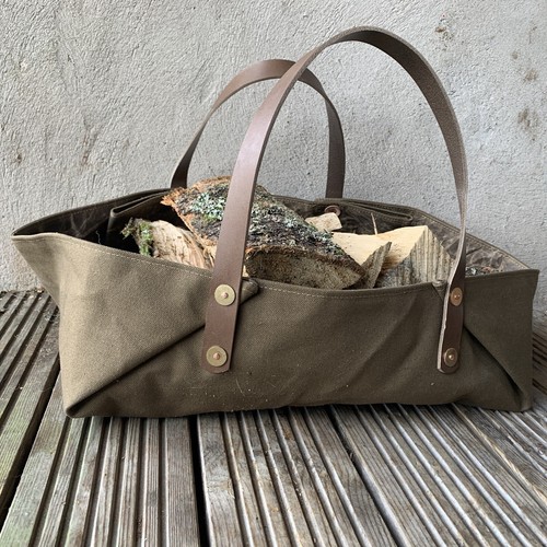 Fire basket canvas log - log, hauler