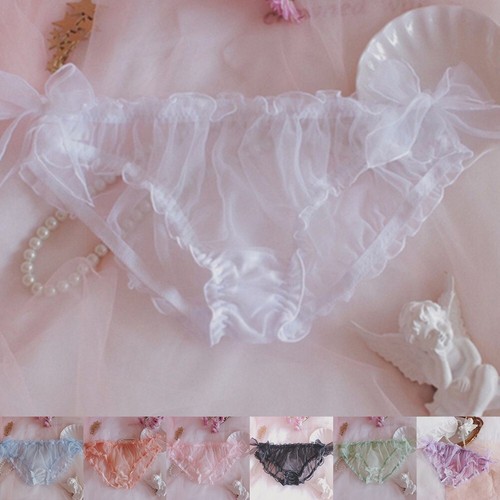 Womens chiffon lace panties - chiffon,