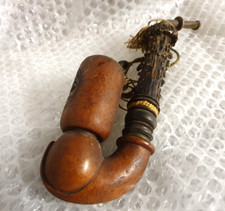 ELSI BRUYERE SMOOTH SMOKING PIPE HAND MADE IN GERMANY ELK ANTLER MOUTHPIECE