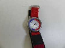 (RefJOH48) Cannibal child's children's watch fully working, hook loop, red blue