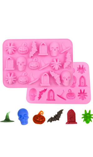 Pack pink silicone halloween - 2,