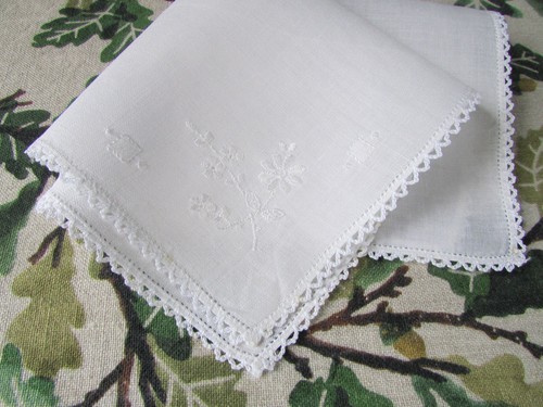 Vintage handkerchief hankie - vintage,