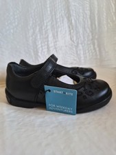New Startrite Girls Black Leather Hopscotch Dress/School Shoes Size UK7.5 G EU25