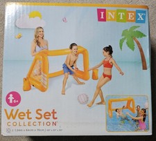 INTEX INFLATABLE FLOATING POOL GOAL SET WITH BALL & WEIGHT BAGS  58507NP