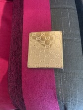 GUCCI GOLD PLATED COMPACT MIRROR - USED