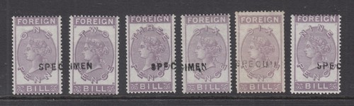 Foreign bill stamps - bill,
