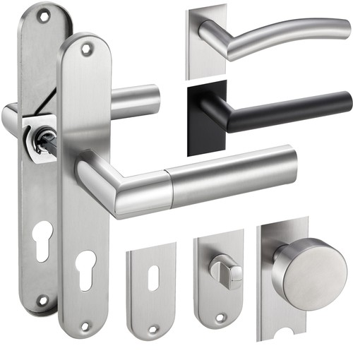 Door handle long - , plate
