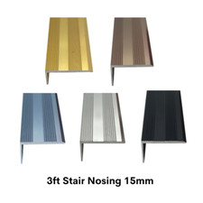 Stair Nosing Edging 15mm Self Adhesive Trim Step Modern Colours Wood Carpet 3ft