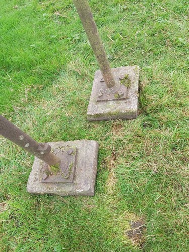 Reclaimed stone gate posts - reclaimed,