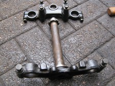 YAMAHA DT 50  front yoke's BOTTOM /TOP YOKE HANDLEBAR CLAMPS 1980s 