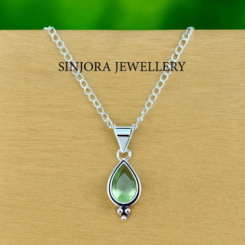 Green amethyst gemstone 925 - green,