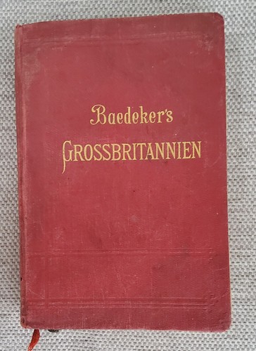 Vintage 1906 baedeker - vintage,