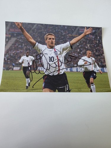Michael owen signed photograph - signed,
