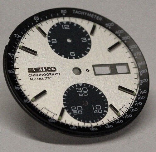 White dial with black - white,