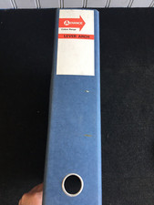 Vintage Advance Foolscap Lever Arch File Blue